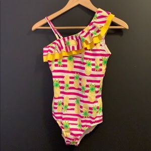 Pineapple ruffle swimsuit